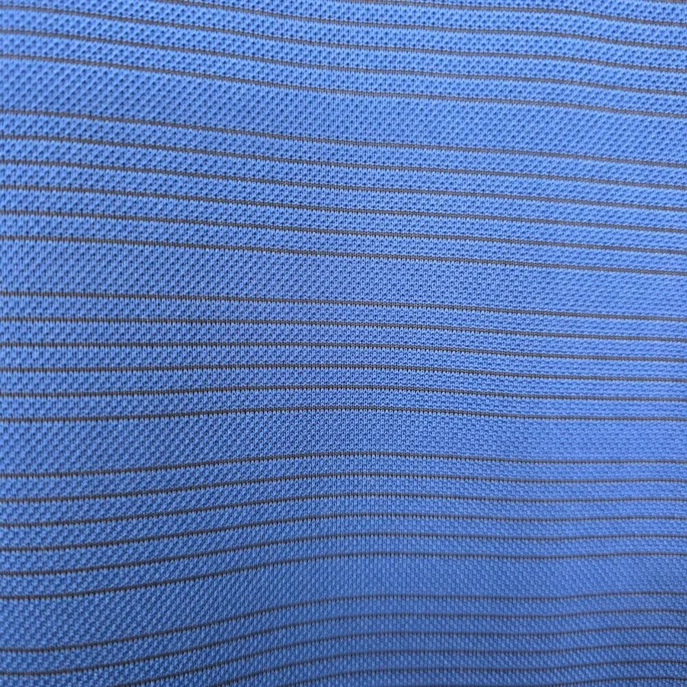 Nike Golf Men's Dri Fit Short Sleeve 3-Button Polo Shirt Royal Blue Black Size M